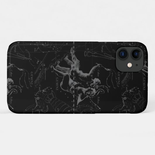 Gemini Zodiac Constellation Hevelius 1690 Case-Mate iPhone Case (Achterkant (horizontaal))