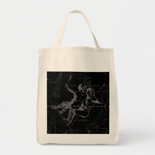 Gemini Zodiac Constellation Hevelius 1690 Tote Bag (Voorkant)