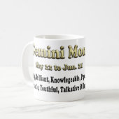 gemini Zodiac Fête des Mères Café Mug (Devant gauche)