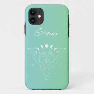 Gemini zodiac horoscoop-sterbordgradiënt iPhone 11 hoesje