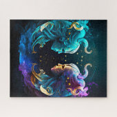 Gemini Zodiac Jigzaag Puzzle Legpuzzel (Horizontaal)