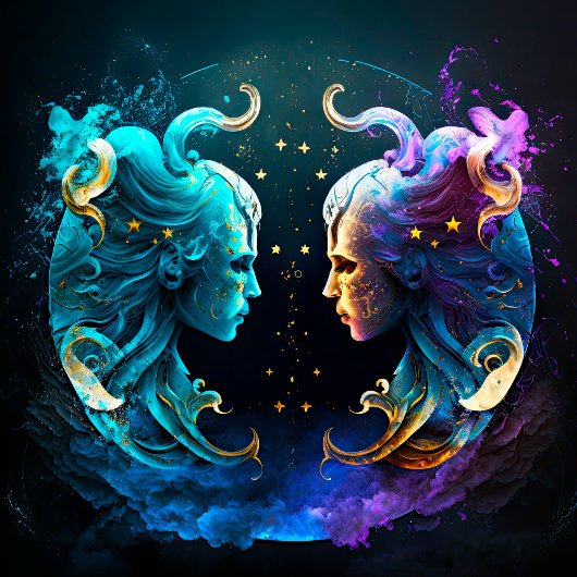 Gemini Zodiac Jigzaag Puzzle Legpuzzel