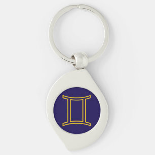 Gemini Zodiac Metal Sleutelhanger