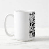 Gemini Zodiac Mot Cloud Inspiration Mug (Gauche)