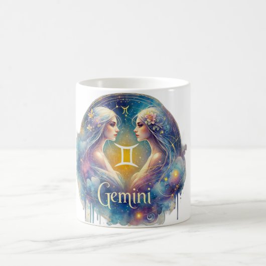 Gemini Zodiac Mug - Enchanter & Design Céleste (Centre)