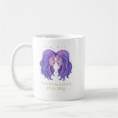 Gemini Zodiac Mug – Funny Gemini Gift – Pastel (Gauche)