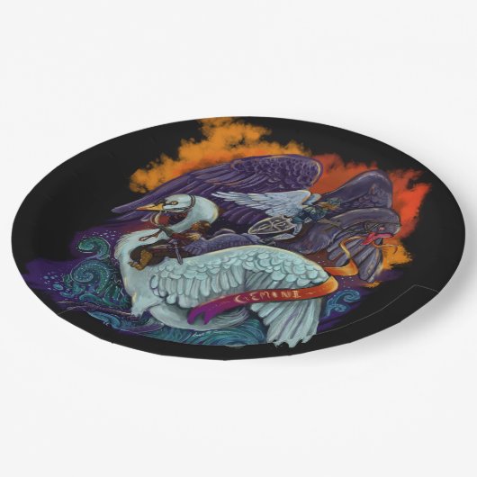 Gemini~zodiac Papieren Bordje (Gekanteld)