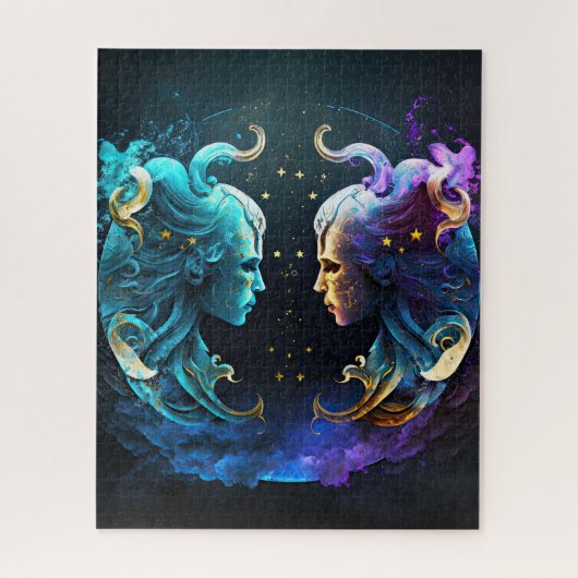 Gemini Zodiac Puzzle (Vertical)