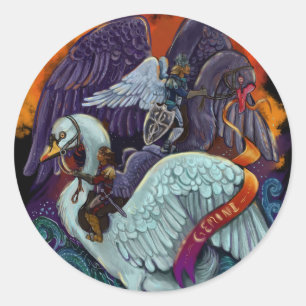 Gemini~zodiac Ronde Sticker