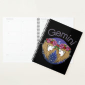 Gemini Zodiac Sign Calendar Planner (Devant avec enveloppe)