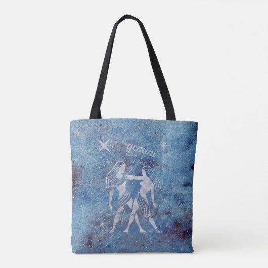 Gemini Zodiac Sign Canvas tas (Achterkant)