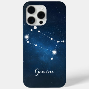 Gemini Zodiac Sign Constellation iPhone 15 Pro Max Hoesje