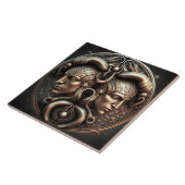 Gemini Zodiac Sign Gemini Horoscope Ceramic Tile Tegeltje (Zijkant)