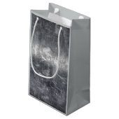 Gemini Zodiac Sign Grunge Distress Silver Klein Cadeauzakje (Achterkant Gekanteld)