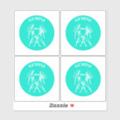 Gemini, Zodiac Sign, Horoscope, Astrology Sticker (Vel)