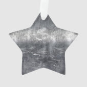 Gemini Zodiac Sign in Industrial Steel Style Ornament (achterkant)