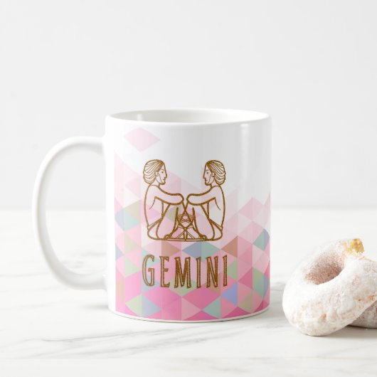 Gemini Zodiac Sign Koffiemok (Met donut)