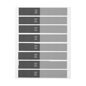 Gemini Zodiac Sign on Charcoal Carbon Fiber Print Omwikkelbaar Adreslabel (Vel)