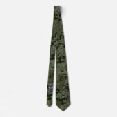 Gemini Zodiac Sign on Green Digital Camo Stropdas (Achterkant)