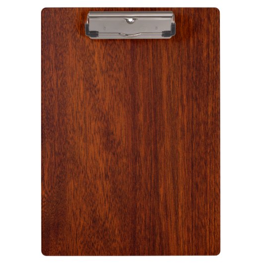 Gemini Zodiac Sign on Mahogany Wood Style Klembord (Voorkant)