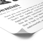 Gemini Zodiac Sign poster (Hoek)