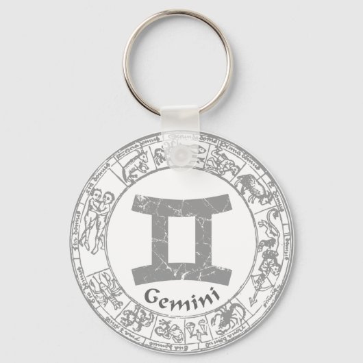 Gemini Zodiac sign  Sleutelhanger (Voorkant)