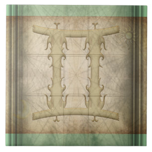 Gemini Zodiac Sign Tegeltje