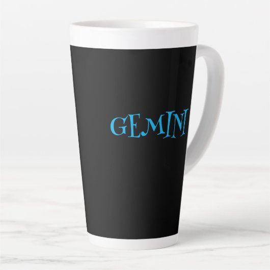 GEMINI ZODIAC SIGNER CAFÉ Latte Mug (Angle droit)