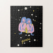 Gemini Zodiac Sing in space