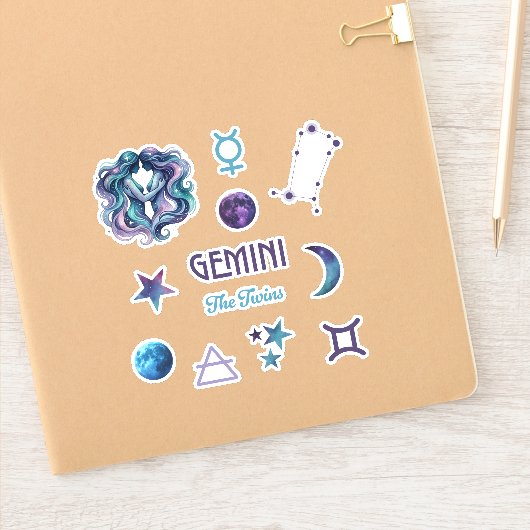 Gemini Zodiac Sticker Collection (Notitieboek)
