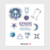 Gemini Zodiac Sticker Collection (Vel)