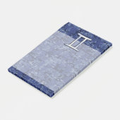 Gemini Zodiac Symbol Blue Digital Camouflage Post-it® Notes (Schuin)