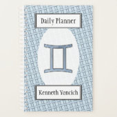Gemini Zodiac Symbol Element van Kenneth Yoncich Planner (Voorkant)