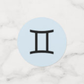 Gemini Zodiac Symbol Standard van Kenneth Yoncich Confetti (Kleine voorkant)