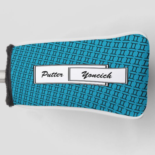Gemini Zodiac Symbol Standard van Kenneth Yoncich Golfheadcover (Voorkant)