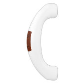 Gemini Zodiac Symbool op Mahogany als gedrukte tek Keramische Kastgreep (Zijkant)