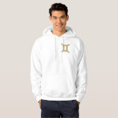 Gemini Zodiac - Tribal Gold Hoodie (Voorkant volledig)