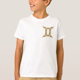 Gemini Zodiac - Tribal Gold T-shirt
