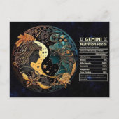 Gemini Zodiac Verjaardagsansichtkaart Briefkaart (Voorkant)