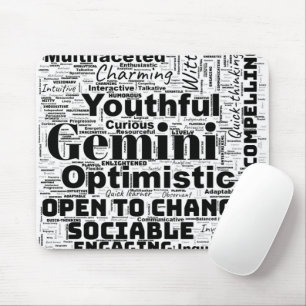 Gemini Zodiac Word Cloud Inspiration Muismat