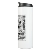 Gemini Zodiac Word Cloud Inspiration Tumblers Thermosbeker (Geroteerd rechts)