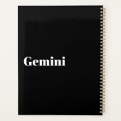 Gemini Zodiac Word Cloud Spiral Planner (Dos)