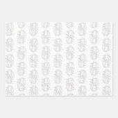 Gemini Zodiac Wrapping Paper Set (Voorkant 3)