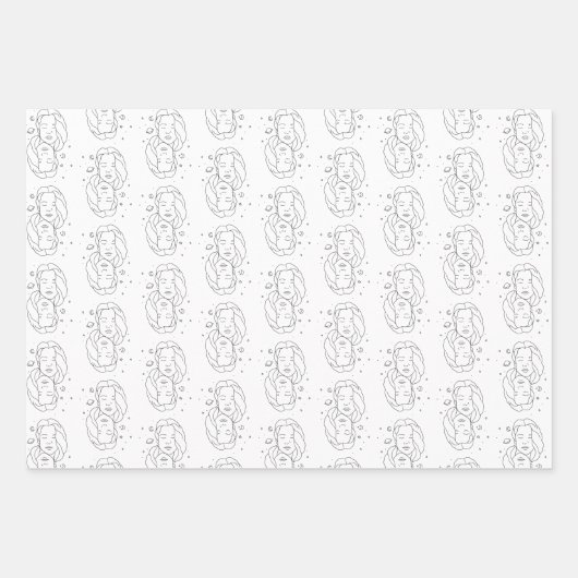 Gemini Zodiac Wrapping Paper Set (Voorkant 3)