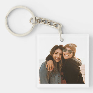 Geminimaliseerde gepersonaliseerde beste vrienden sleutelhanger