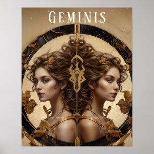 Geminis Vrouw Astrologisch Poster
