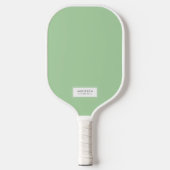 Gemint Groen en Witte Douane Pickleball Paddle (Voorkant)