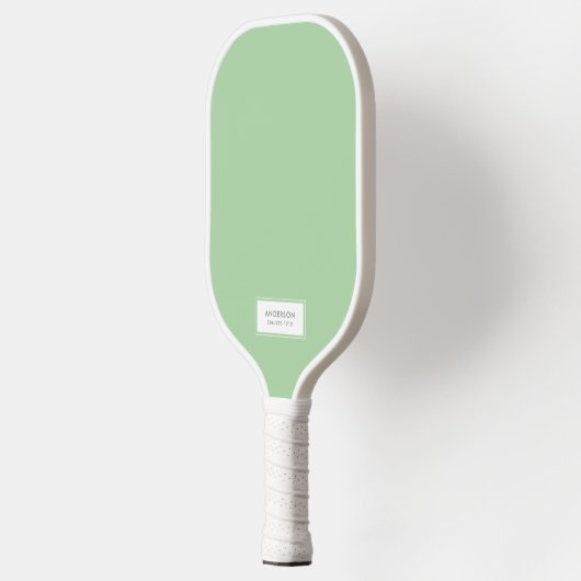 Gemint Groen en Witte Douane Pickleball Paddle (Links)