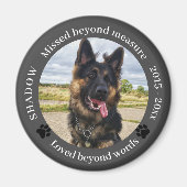 Gemiste Beyond Measure Pet Photo Memorial Magneet (Voorkant)