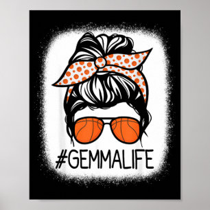 Gemma Gebleekte Honkbal Voor Oma's Poster